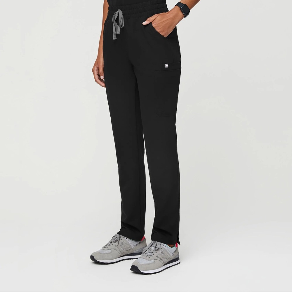 Black Yola™ High Waisted - Skinny Scrub Pants